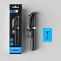 Adjustable selfie tripod with lights